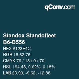 カラーコード: Standox Standofleet - B6-B556 | qconv.com