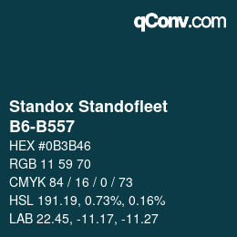 Code couleur: Standox Standofleet - B6-B557 | qconv.com