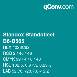 Color code: Standox Standofleet - B6-B565 | qconv.com
