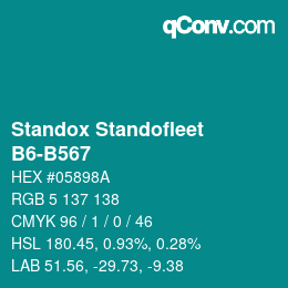 Color code: Standox Standofleet - B6-B567 | qconv.com