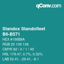 Code couleur: Standox Standofleet - B6-B571 | qconv.com