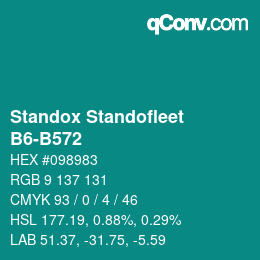 Código de color: Standox Standofleet - B6-B572 | qconv.com