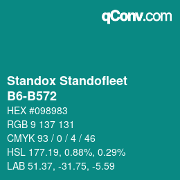 カラーコード: Standox Standofleet - B6-B572 | qconv.com