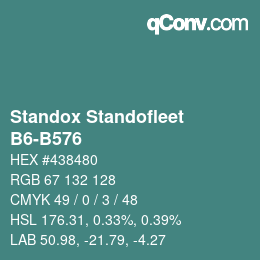 Código de color: Standox Standofleet - B6-B576 | qconv.com
