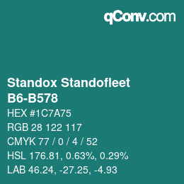 Farbcode: Standox Standofleet - B6-B578 | qconv.com