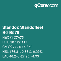 カラーコード: Standox Standofleet - B6-B578 | qconv.com