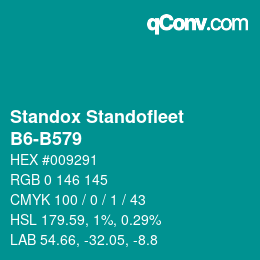 Color code: Standox Standofleet - B6-B579 | qconv.com