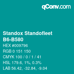 Color code: Standox Standofleet - B6-B580 | qconv.com