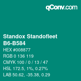 Color code: Standox Standofleet - B6-B584 | qconv.com