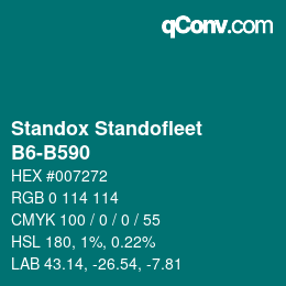 Color code: Standox Standofleet - B6-B590 | qconv.com