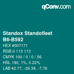 Color code: Standox Standofleet - B6-B592 | qconv.com