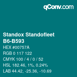 Color code: Standox Standofleet - B6-B593 | qconv.com