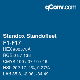 Farbcode: Standox Standofleet - F1-F17 | qconv.com
