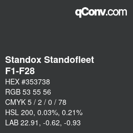 Code couleur: Standox Standofleet - F1-F28 | qconv.com