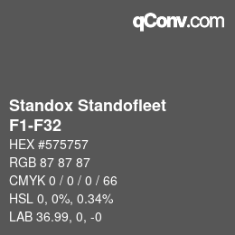 Farbcode: Standox Standofleet - F1-F32 | qconv.com