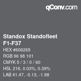 Farbcode: Standox Standofleet - F1-F37 | qconv.com