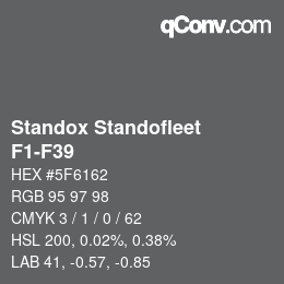 Código de color: Standox Standofleet - F1-F39 | qconv.com
