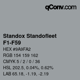 Código de color: Standox Standofleet - F1-F59 | qconv.com