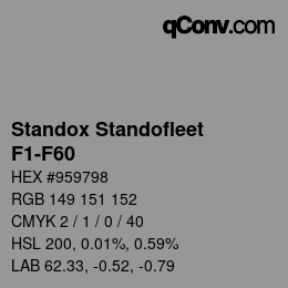 Color code: Standox Standofleet - F1-F60 | qconv.com