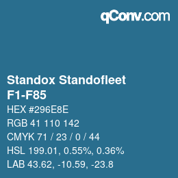 Farbcode: Standox Standofleet - F1-F85 | qconv.com