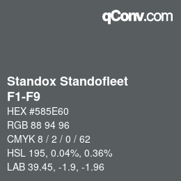 Código de color: Standox Standofleet - F1-F9 | qconv.com