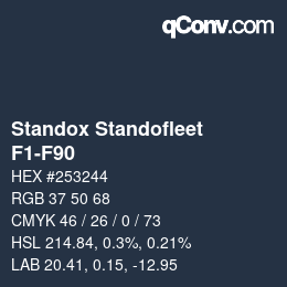 Código de color: Standox Standofleet - F1-F90 | qconv.com
