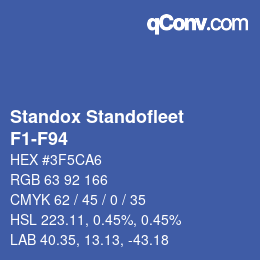 Code couleur: Standox Standofleet - F1-F94 | qconv.com