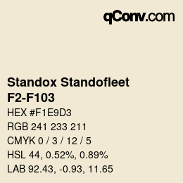 Color code: Standox Standofleet - F2-F103 | qconv.com