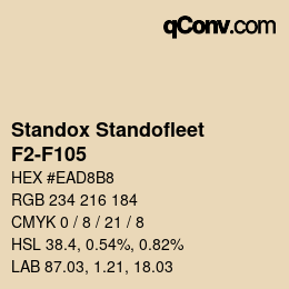 Color code: Standox Standofleet - F2-F105 | qconv.com