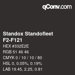 カラーコード: Standox Standofleet - F2-F121 | qconv.com