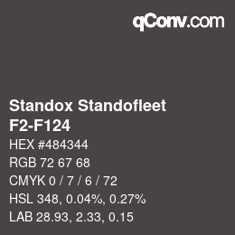 Código de color: Standox Standofleet - F2-F124 | qconv.com