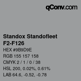 Color code: Standox Standofleet - F2-F126 | qconv.com