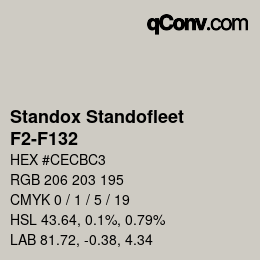 カラーコード: Standox Standofleet - F2-F132 | qconv.com