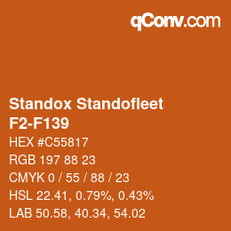 Code couleur: Standox Standofleet - F2-F139 | qconv.com