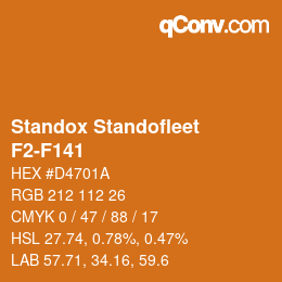 Color code: Standox Standofleet - F2-F141 | qconv.com