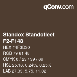 Color code: Standox Standofleet - F2-F148 | qconv.com