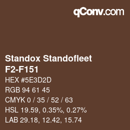 Color code: Standox Standofleet - F2-F151 | qconv.com