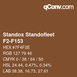 Color code: Standox Standofleet - F2-F153 | qconv.com