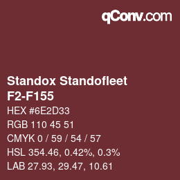 Color code: Standox Standofleet - F2-F155 | qconv.com