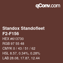 Color code: Standox Standofleet - F2-F156 | qconv.com