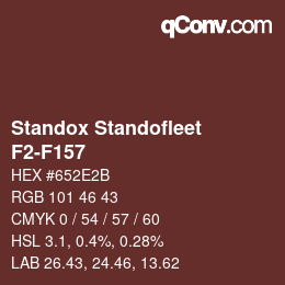 Código de color: Standox Standofleet - F2-F157 | qconv.com