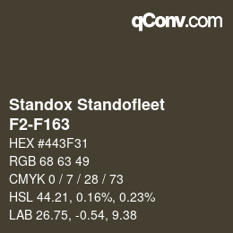 Farbcode: Standox Standofleet - F2-F163 | qconv.com