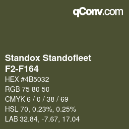 Color code: Standox Standofleet - F2-F164 | qconv.com