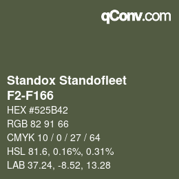 Código de color: Standox Standofleet - F2-F166 | qconv.com