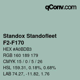 Color code: Standox Standofleet - F2-F170 | qconv.com