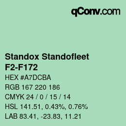 Color code: Standox Standofleet - F2-F172 | qconv.com