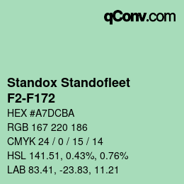 Color code: Standox Standofleet - F2-F172 | qconv.com