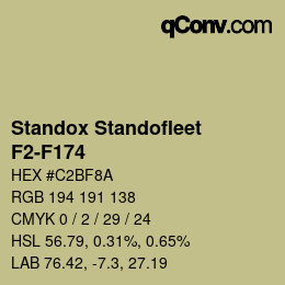 カラーコード: Standox Standofleet - F2-F174 | qconv.com