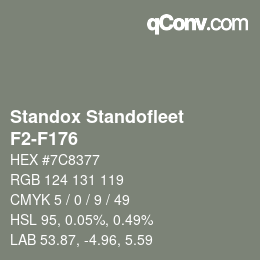 Código de color: Standox Standofleet - F2-F176 | qconv.com