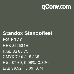 Color code: Standox Standofleet - F2-F177 | qconv.com